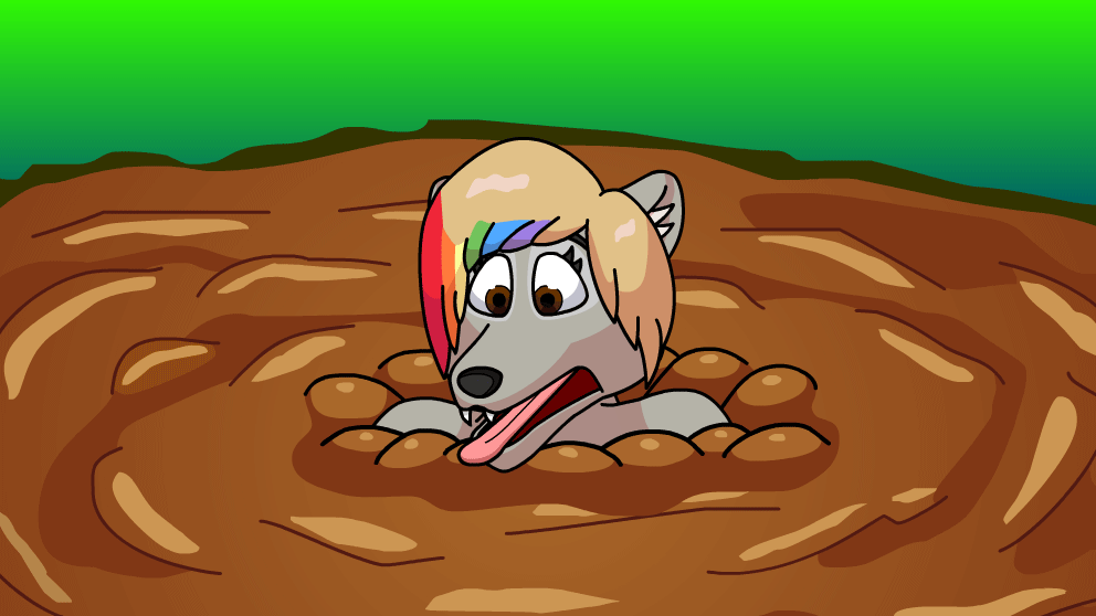 sinking in quicksand cartoon